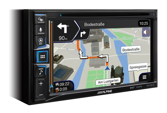 Alpine INE-W611DC Caravan autosoitin navigoinnilla
