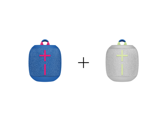 Ultimate Ears - 2 xWONDERBOOM 3 - Joyous Brights Grey + Performance Blue - Bundle