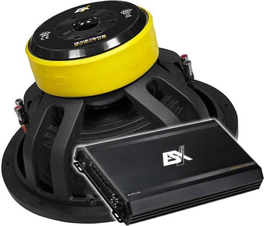 ESX Audio QXE 15D2 + SXE2800.1D bassopaketti