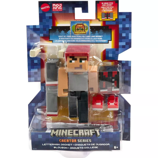 Minecraft Creator Series Letterman Jacket -figuuri 10cm