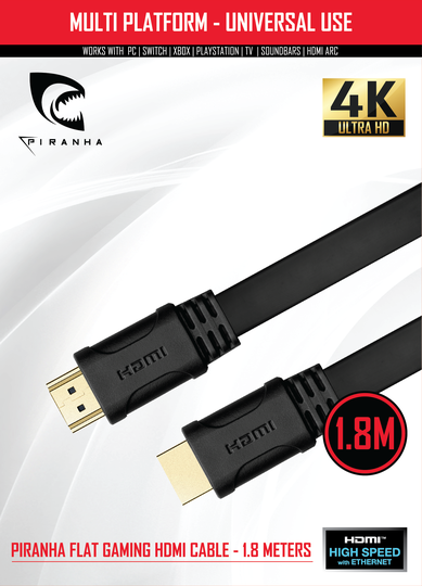 Piranha High Speed HDMI Cable 1.8M