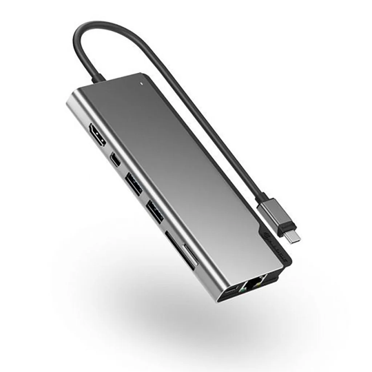 Alogic - Ultra USB-C Dock PLUS V2 - HDMI, MDP, USB, Ethernet, Memory Card Reader&100W PD