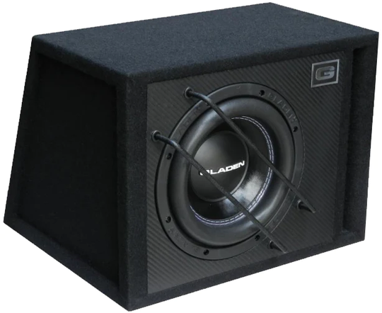 OUTLET-tuote (Takuu 1kk ostopäivästä) / Gladen SQX 08 VB koteloitu 8" subwoofer