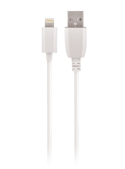 Setty USB-autolaturi 2 4 A + Lightning-kaapeli 1 m valkoinen