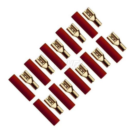 FOUR Connect 4-690742 lattaliitin 2.5mm2, 4.8mm, punainen, 10kpl