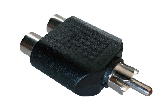 RCA uros 2 x RCA naaras liittimeksi