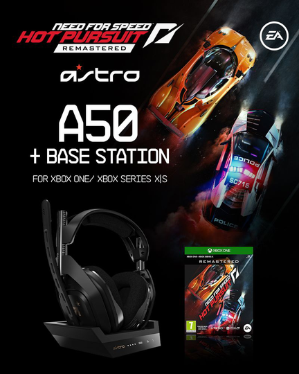 ASTRO A50 Wireless + Base Station for Xbox S,X/PC - GEN4&Need for Speed Hot Pursuit Remaster XB1 - Bundle