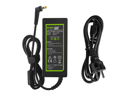 Green Cell Acer 60W laturi 19V 3 42A - Liitin 5 5 x 1 7 mm