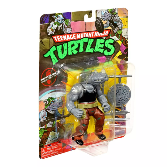 Teini-ikäiset Mutanttininjakilpikonnat Rocksteady Turtles Figuuri ja Varusteet